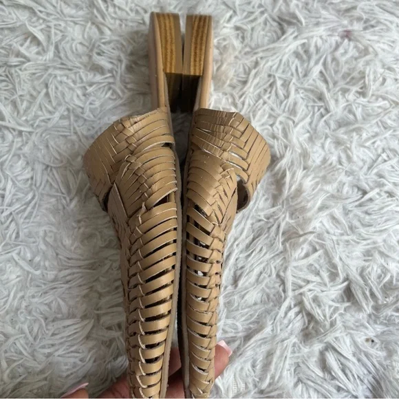 ANTHROPOLOGIE MATISSE WOVEN EAST END SLIDES SLIP ON MULES SZ 9 NEUTRAL - Picture 12 of 16